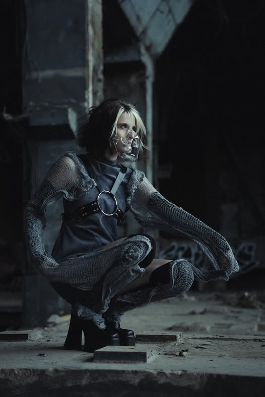 Harnais poitrine big O ring en latex unisexe