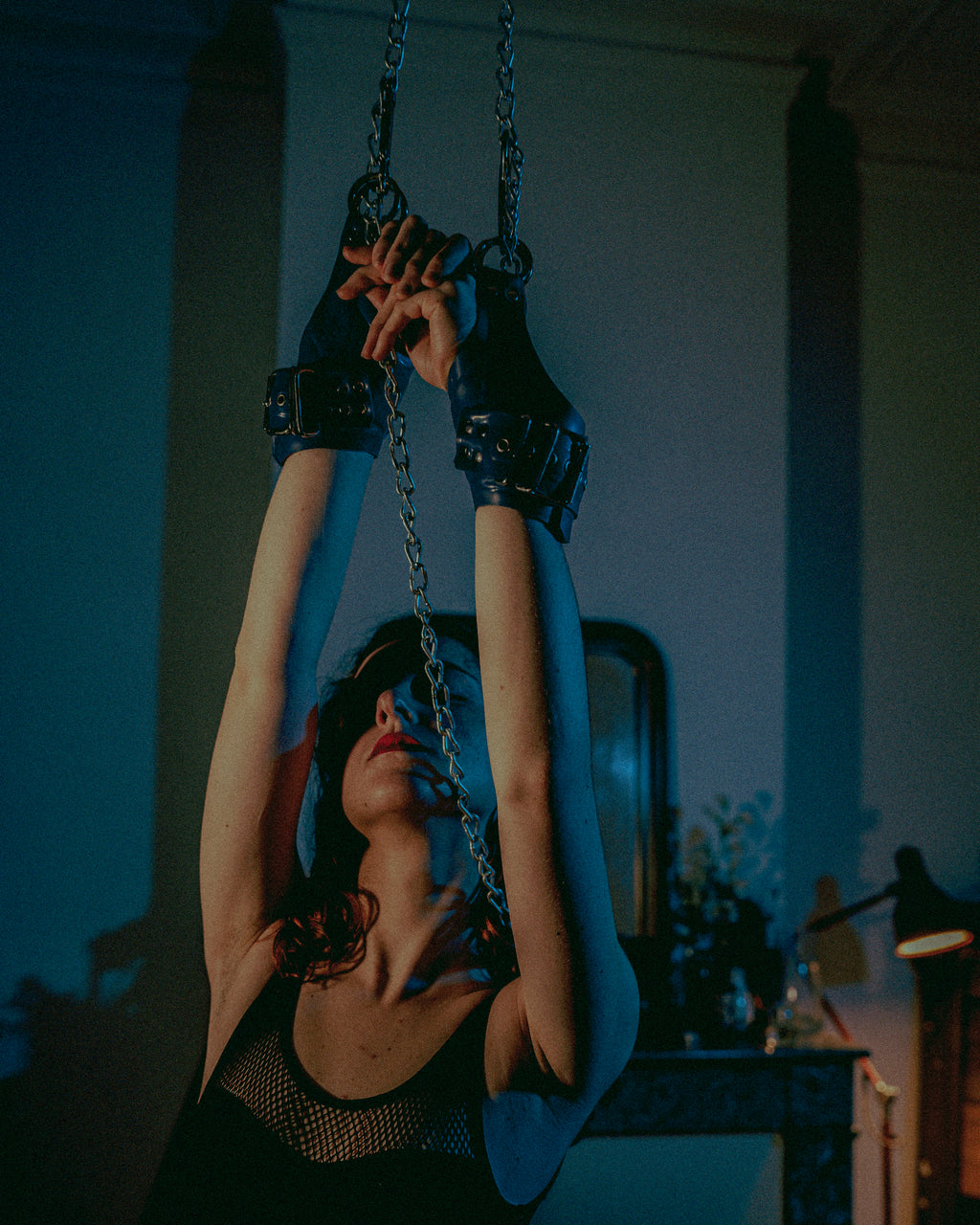 Menottes de suspension en latex unisexe
