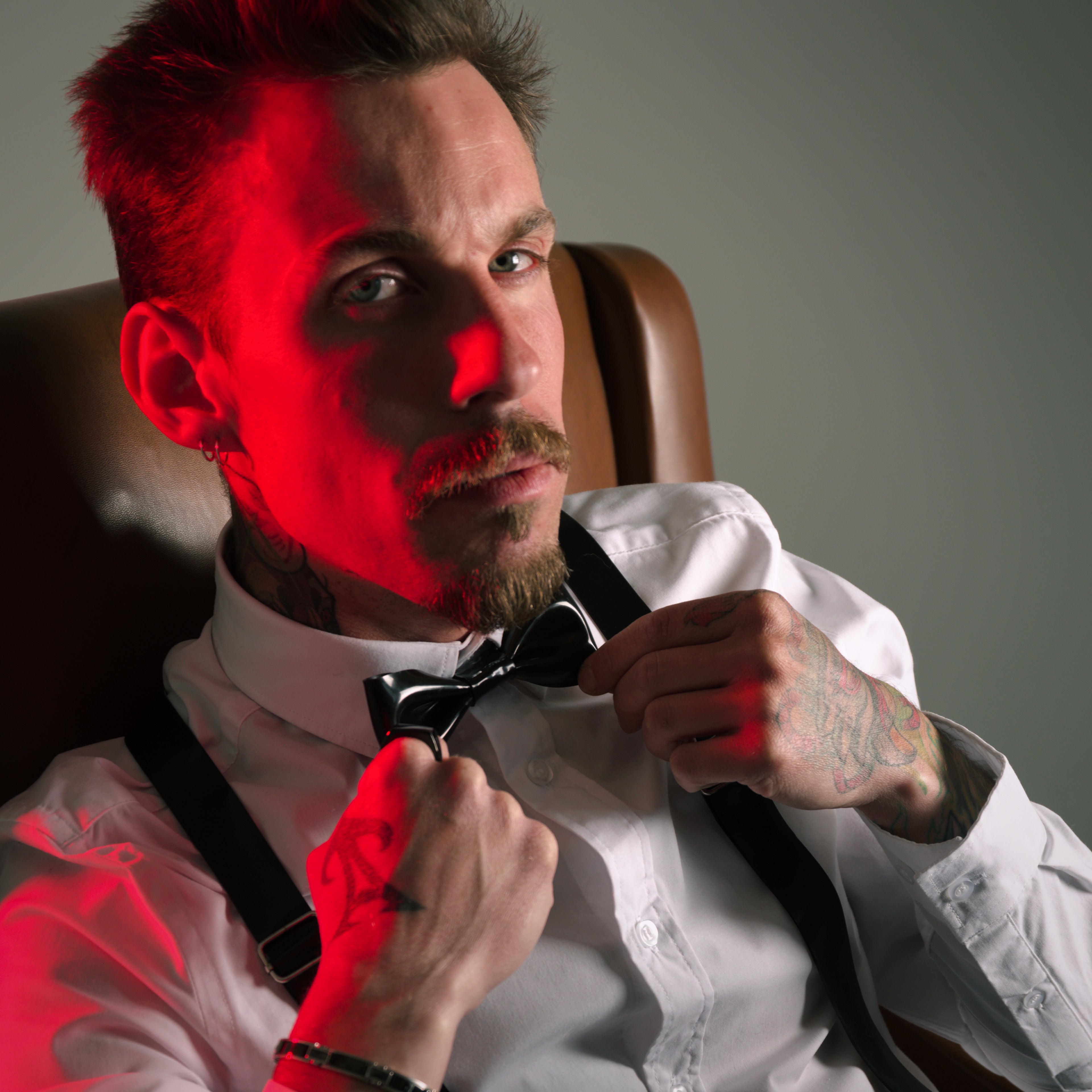 Nœnd papillon en latex unisexe pour chemise