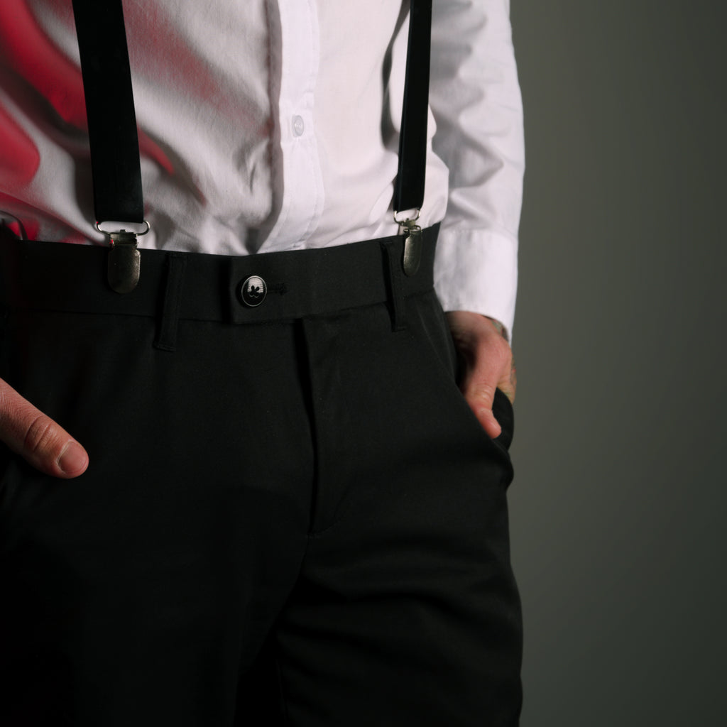 Bretelles en latex unisexe