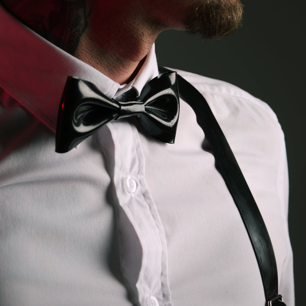 Nœnd papillon en latex unisexe pour chemise