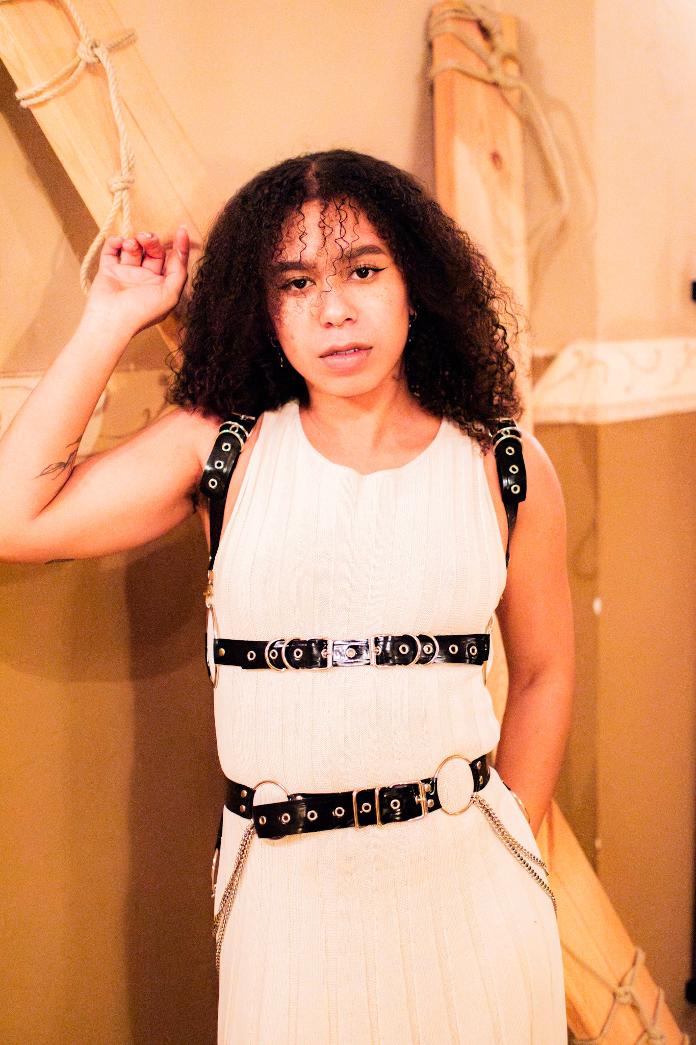 Ceinture chaîne en latex unisexe