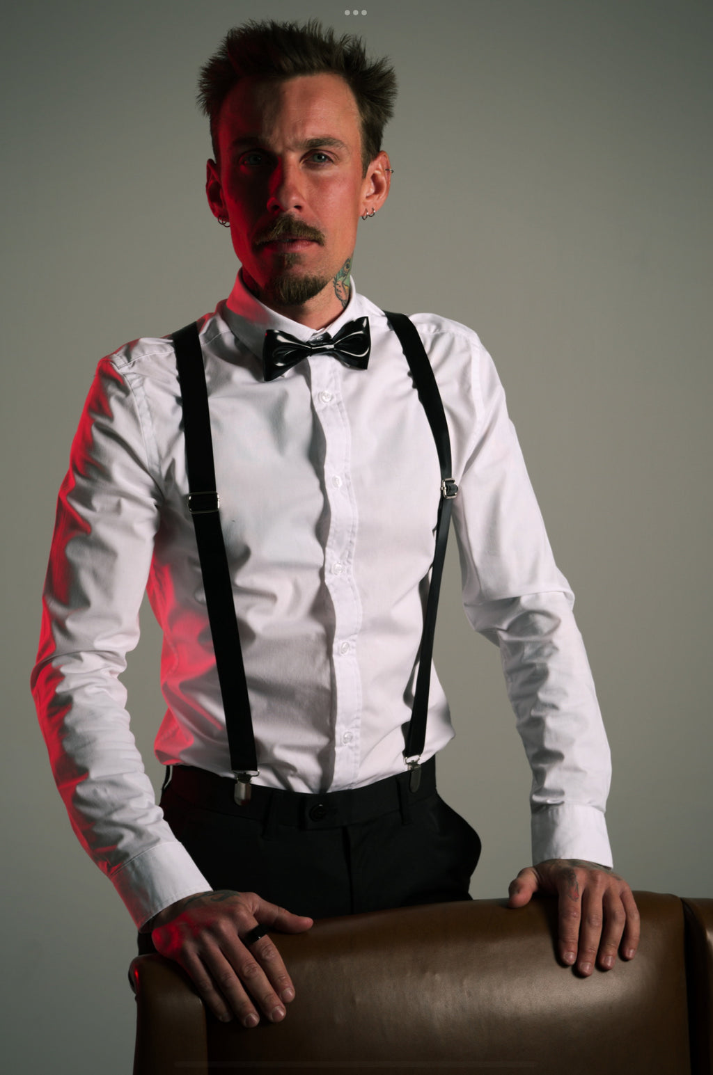 Bretelles en latex unisexe