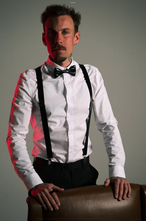 Bretelles en latex unisexe