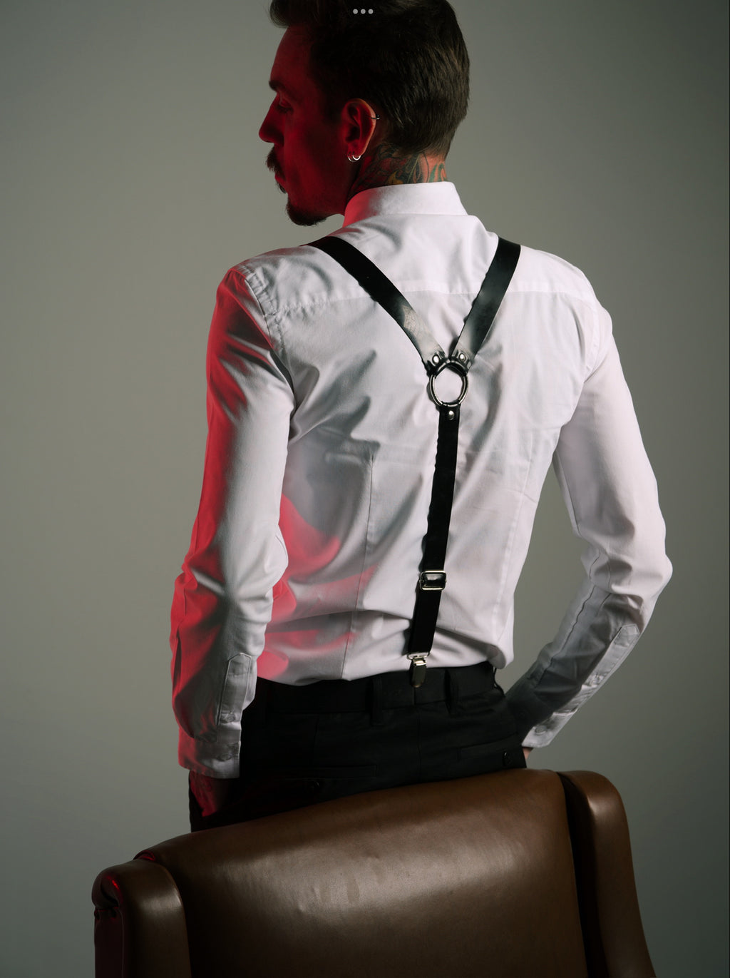 Bretelles en latex unisexe