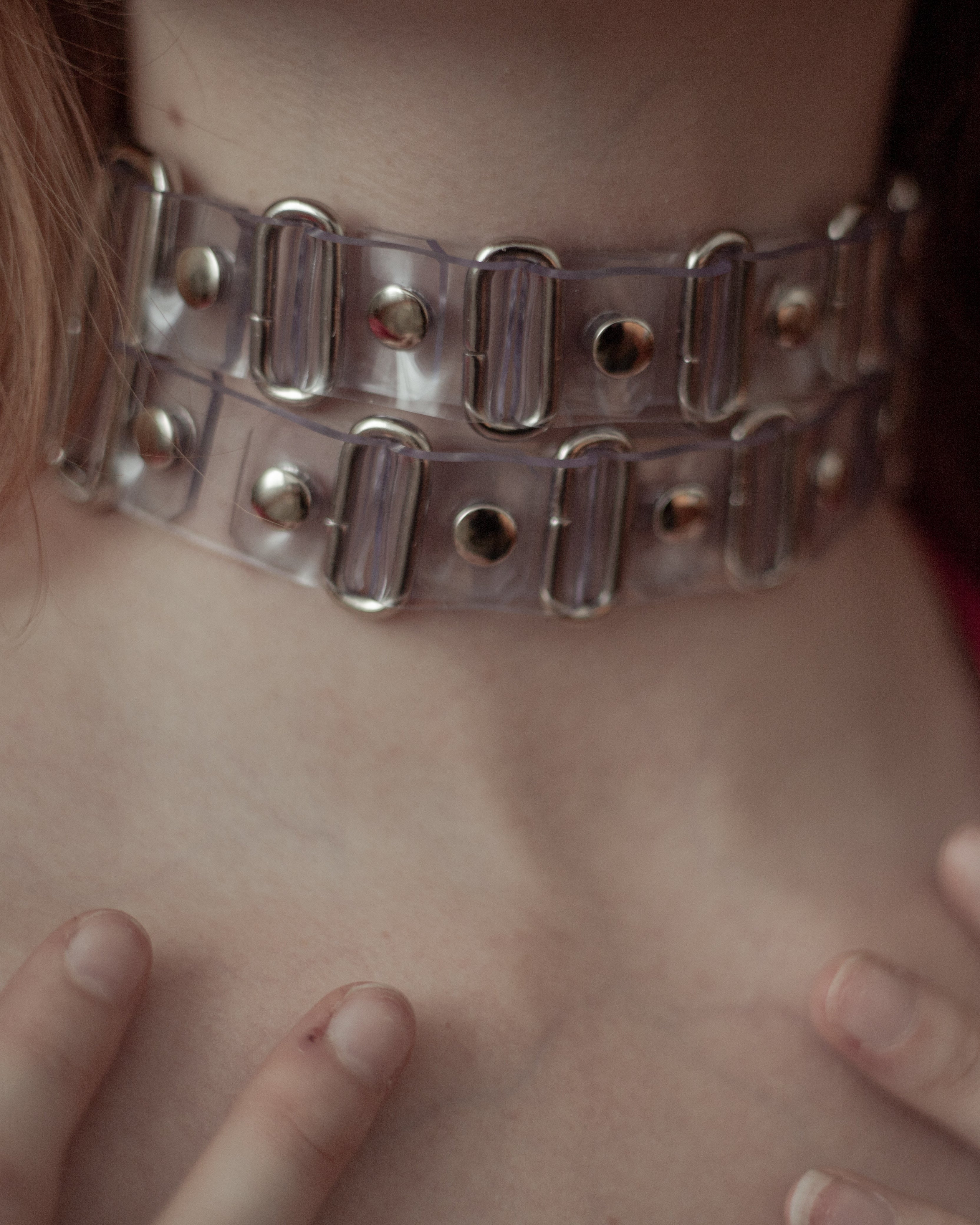 Choker tank en PVC unisexe