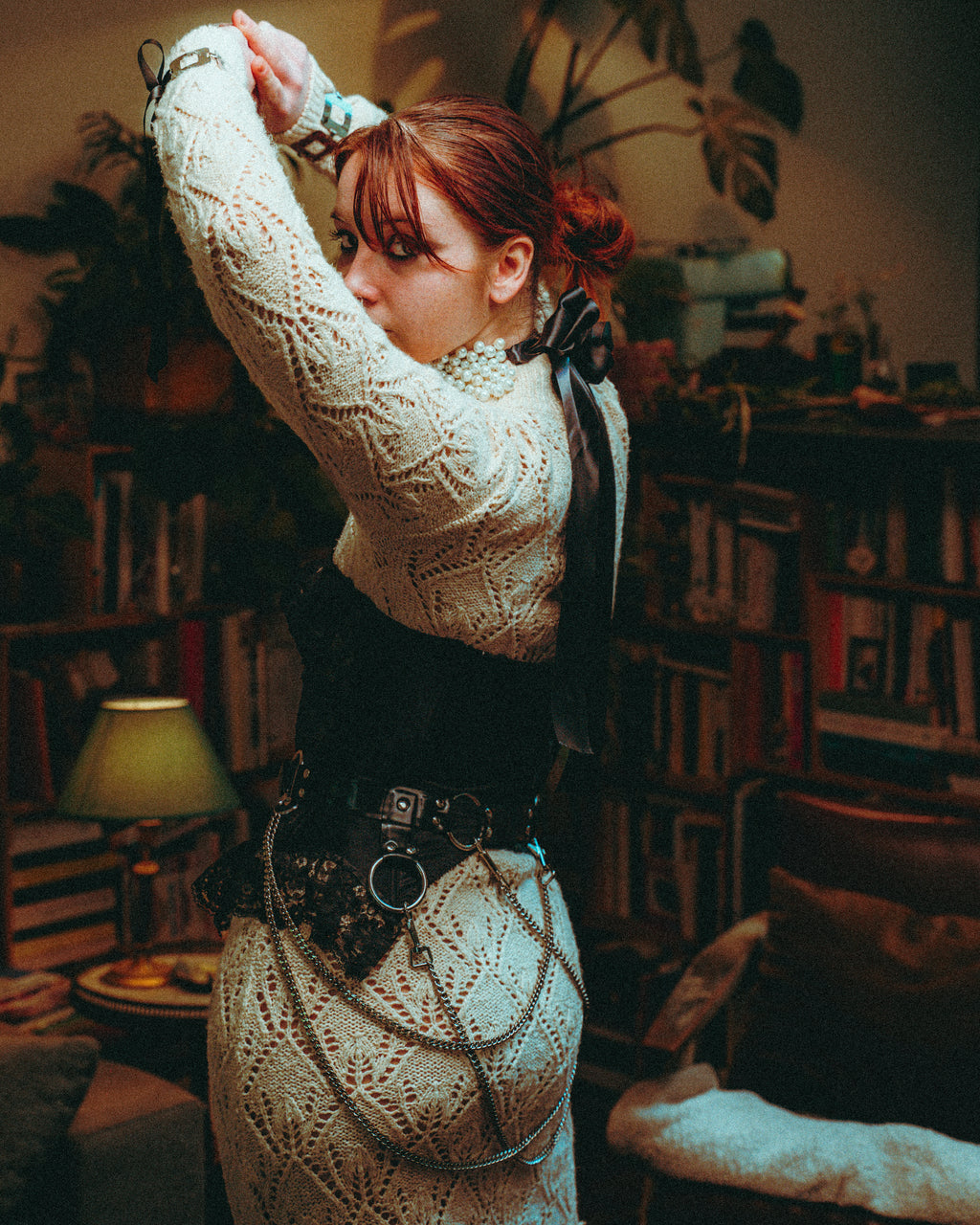 Ceinture chaîne en latex unisexe